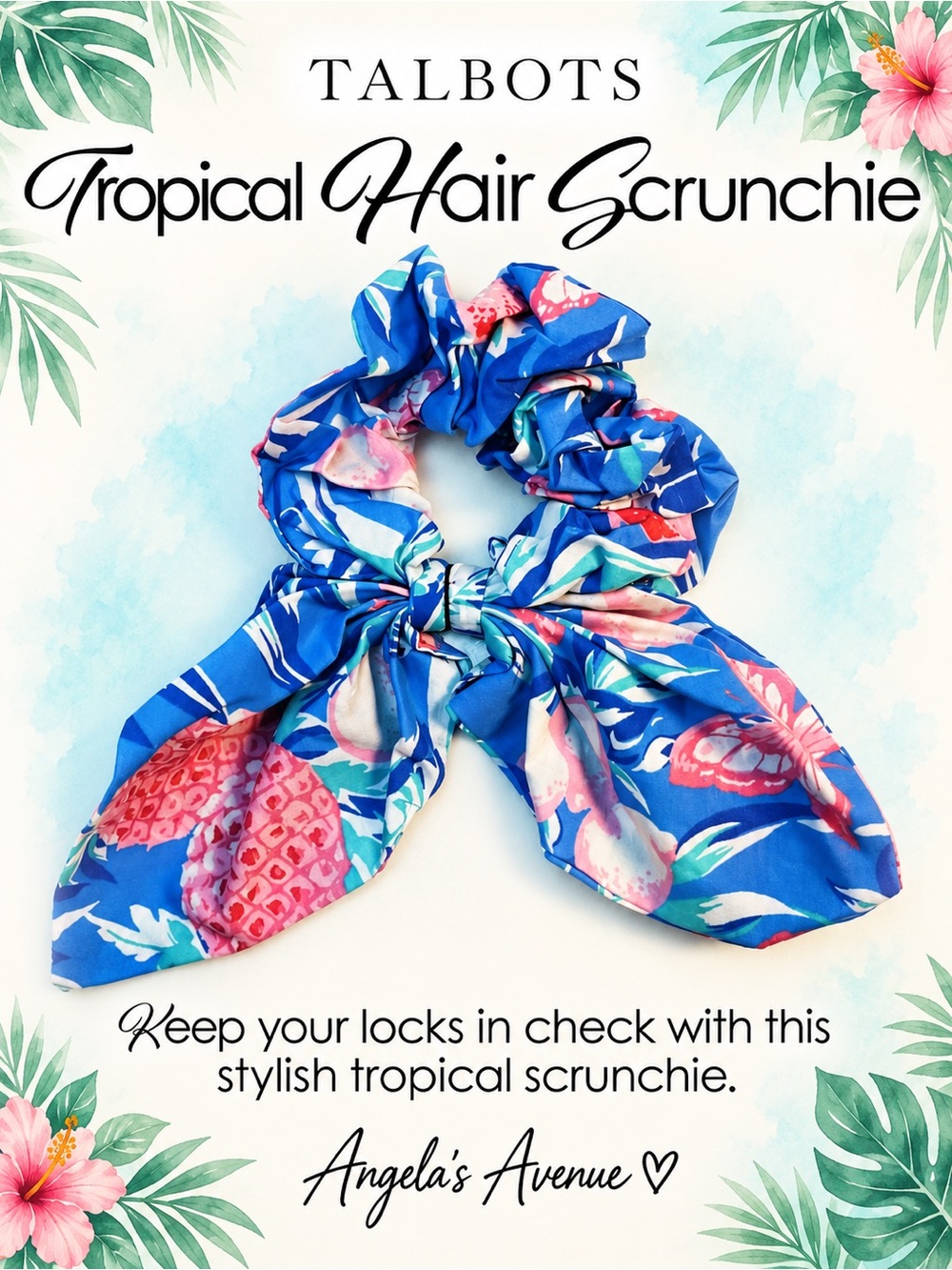 Talbots Tropical Hair Scrunchie